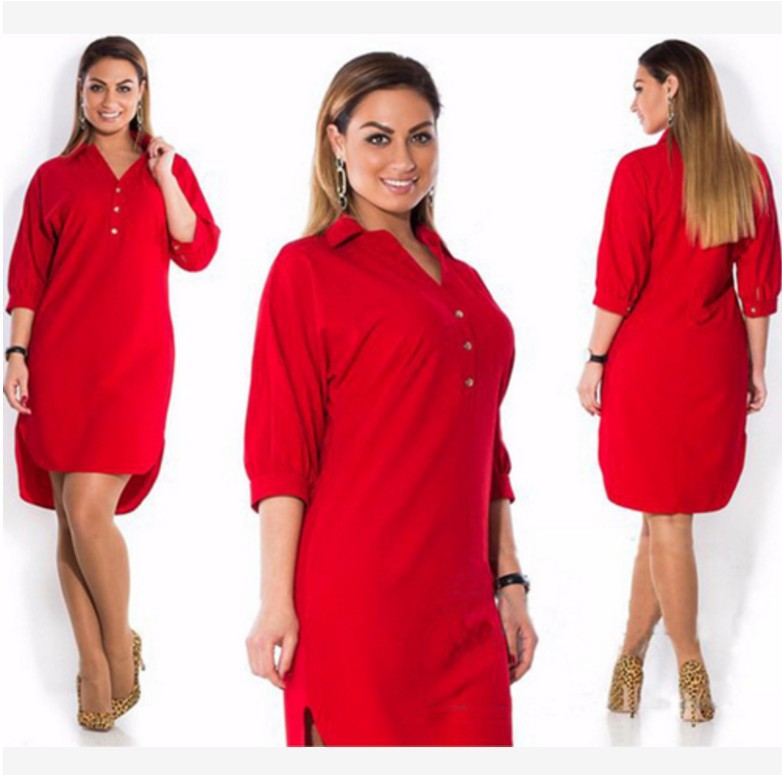 Cathy Irregular Shirt Dress