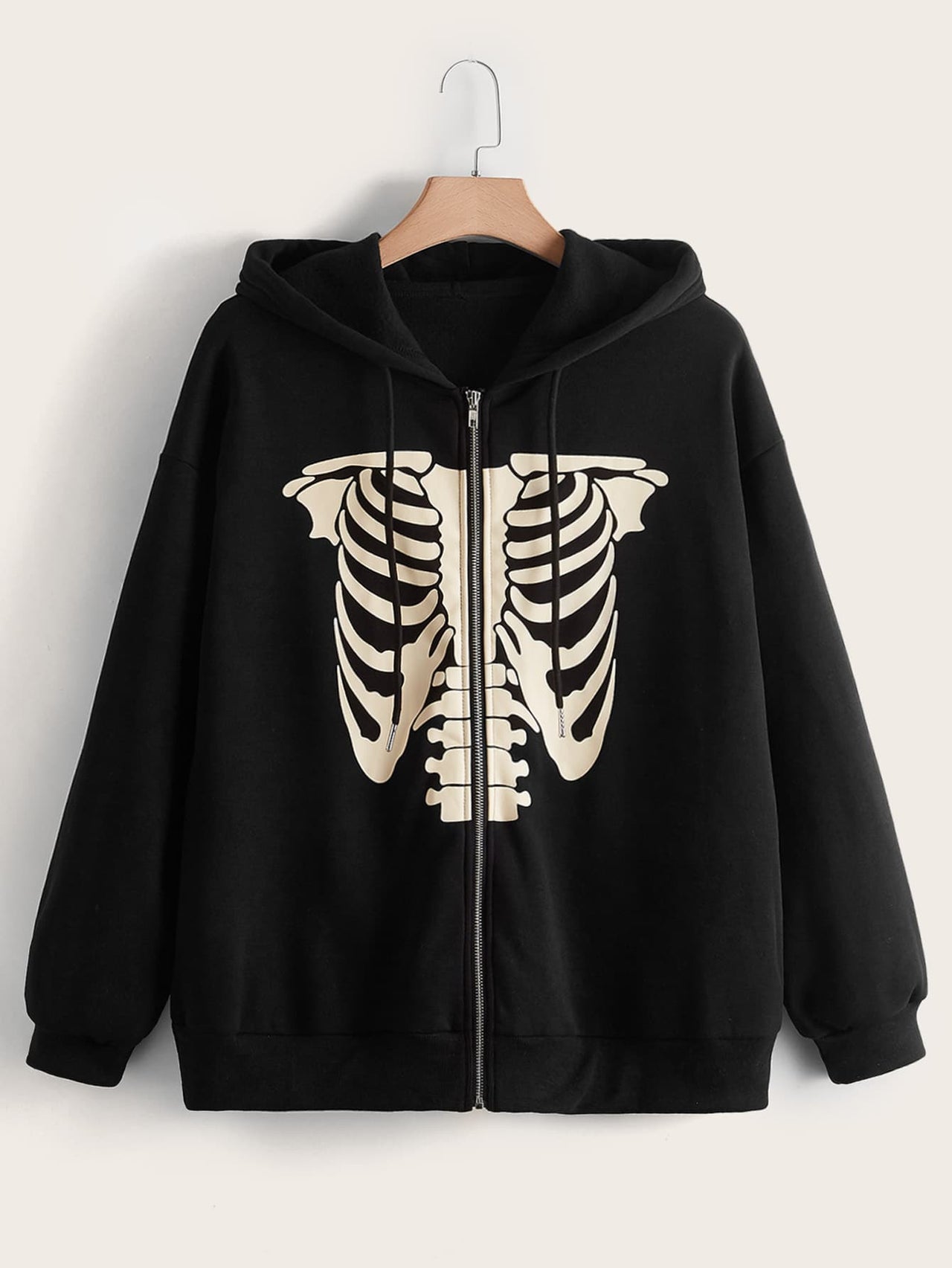 Frankie Skeleton Zipper Hoodie