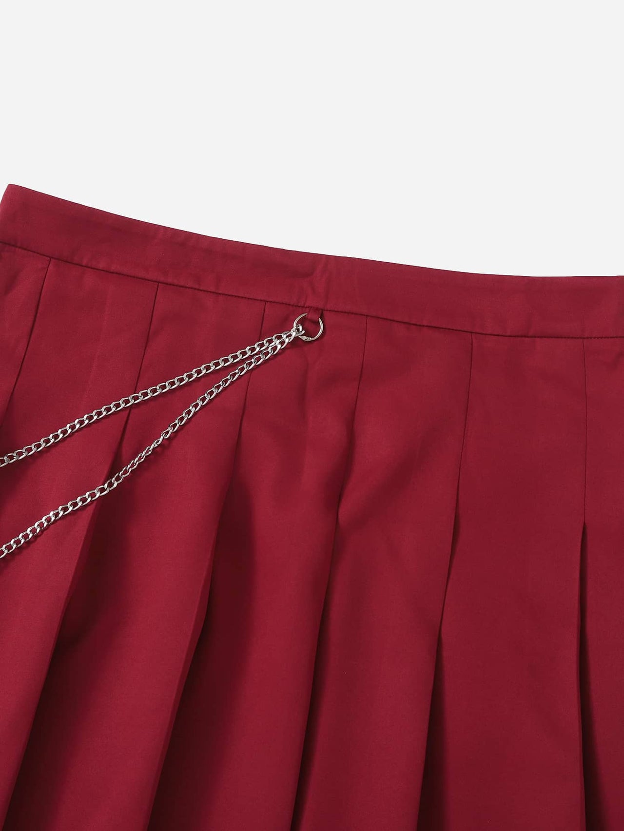 Bianca Red Pleated Skirt