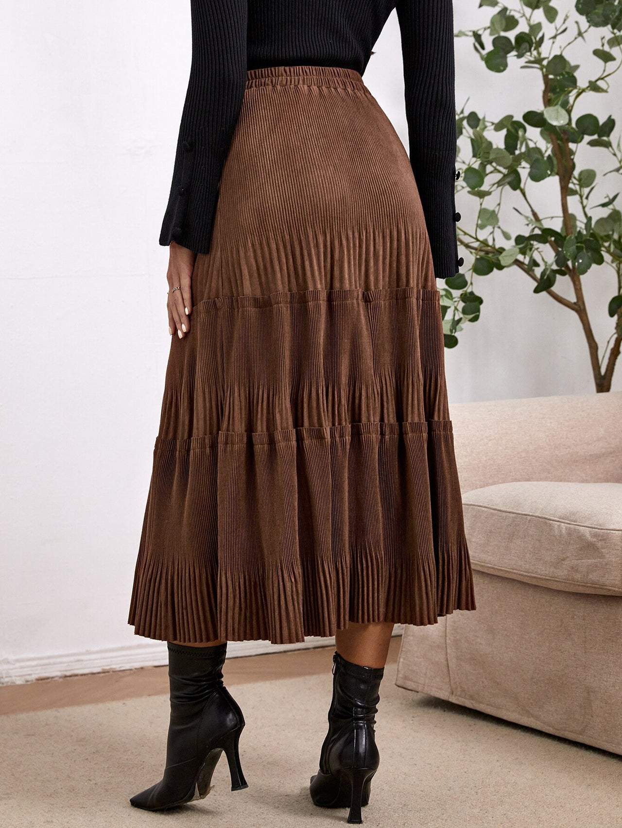 Josie High Waist Pleated Skirt