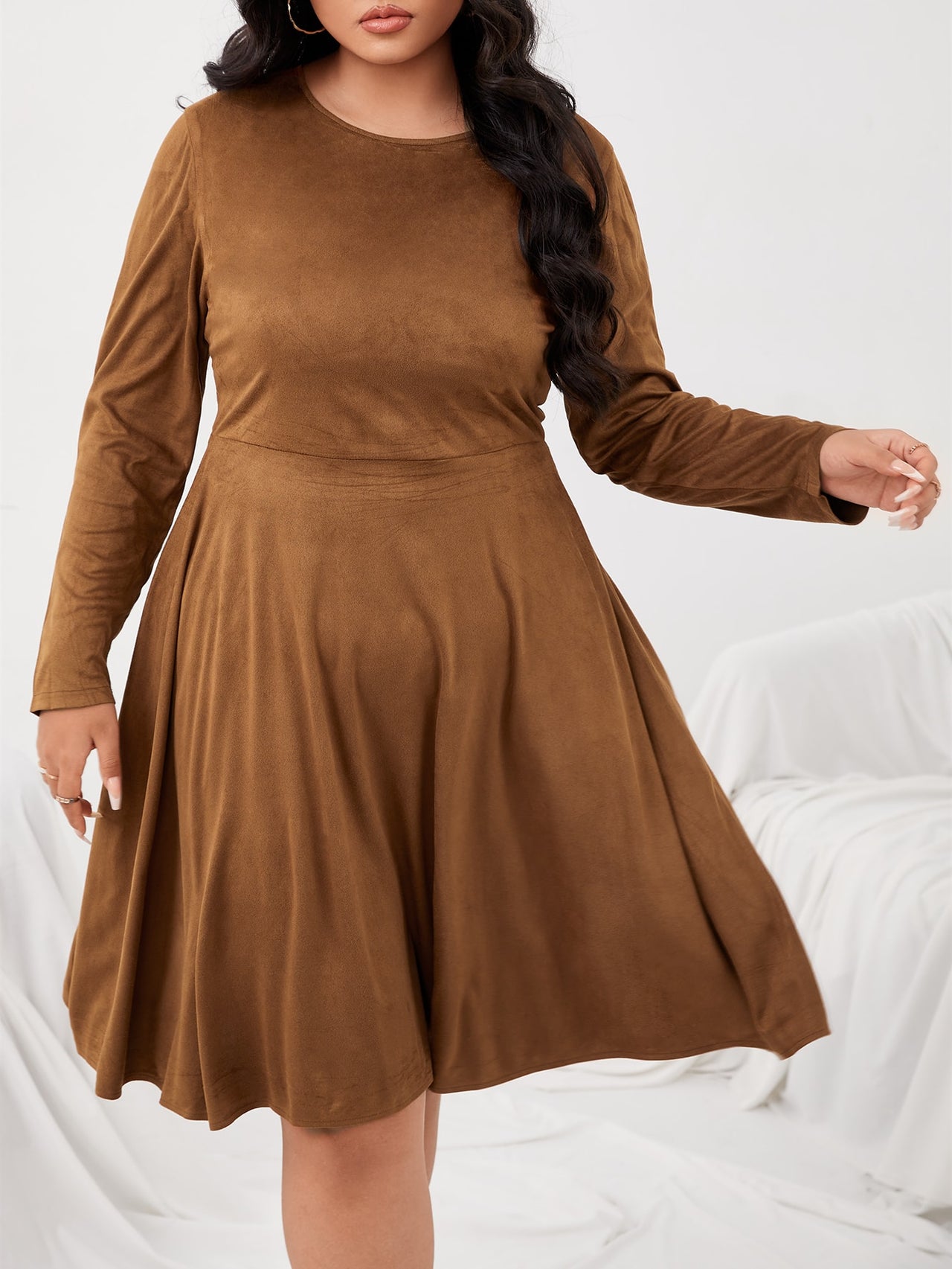 Latisha Vintage Brown Dress