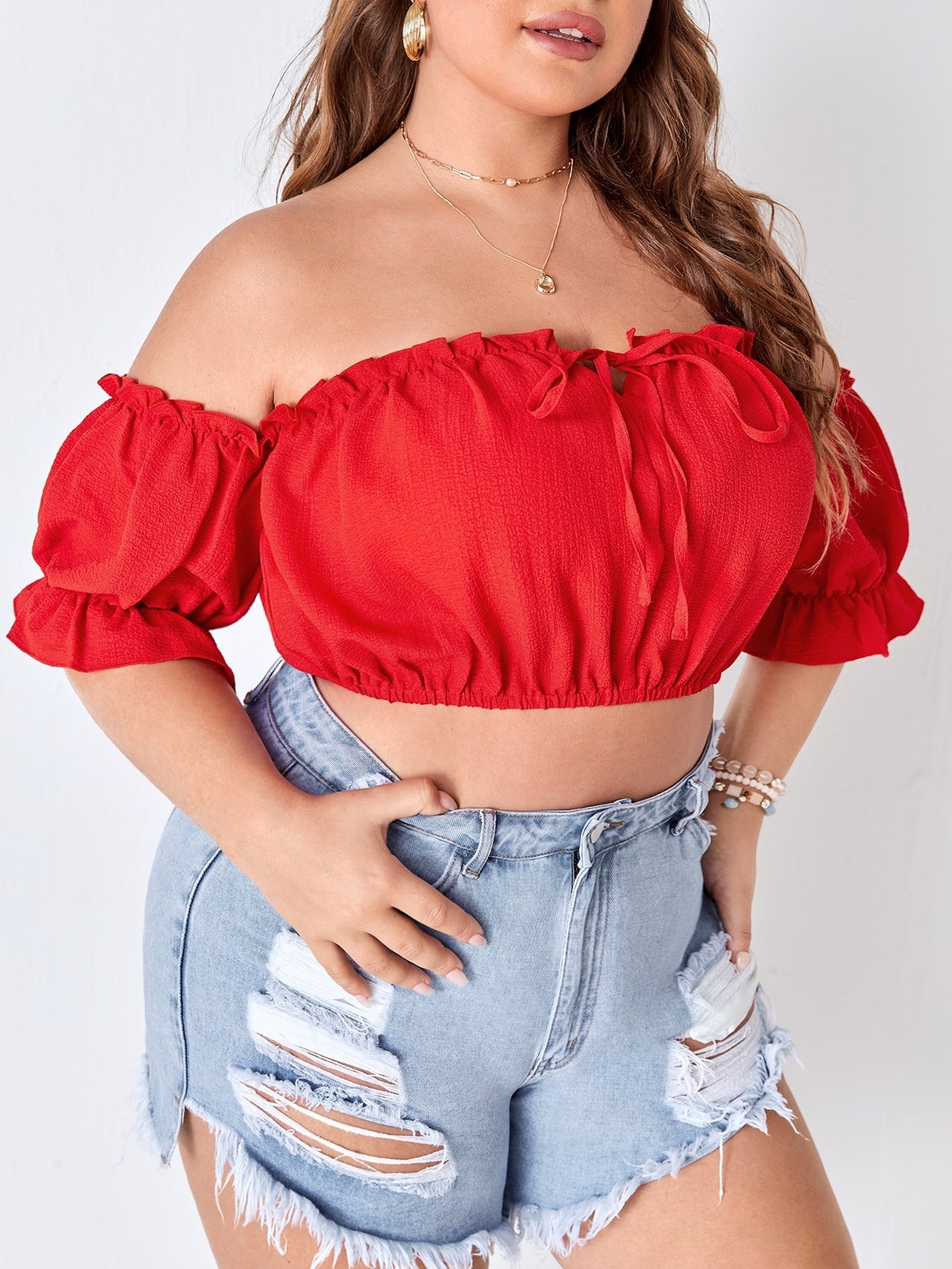 Bella Frill Crop Top