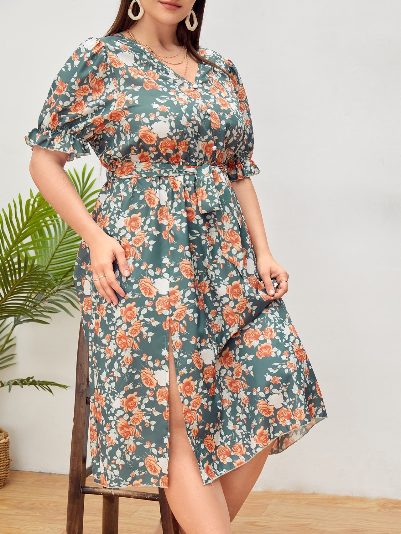 Lizzie Floral Print Dress