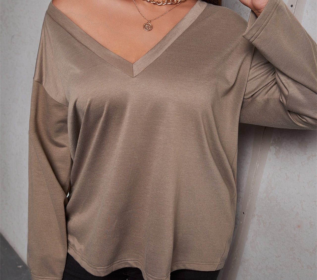 Brianna V-Neck Casual Top