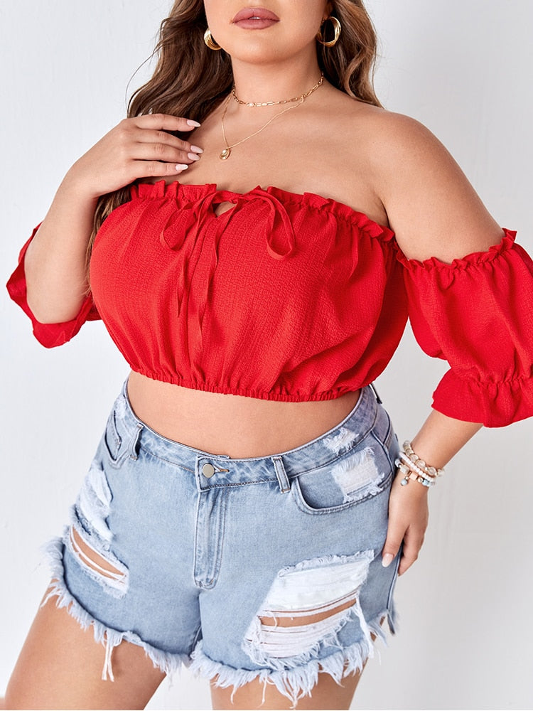 Bella Frill Crop Top